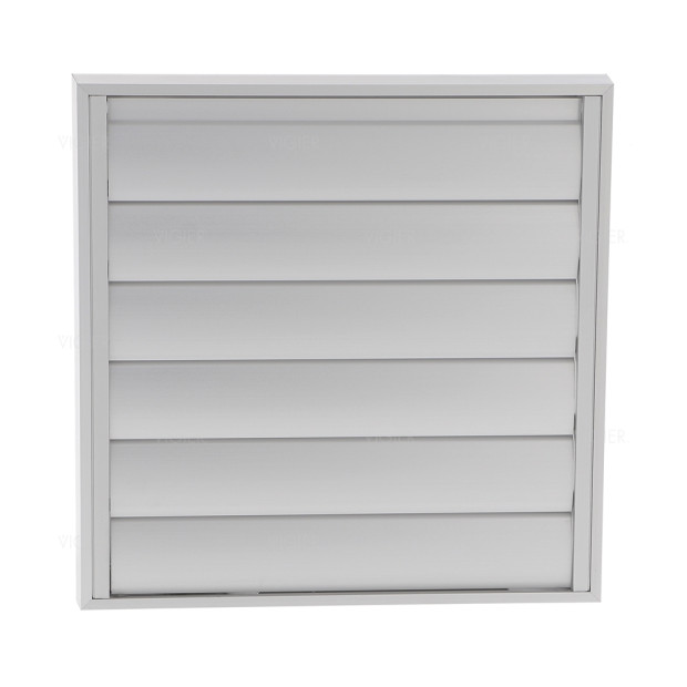 CLAPET DE FACADE ALUMINIUM NATUREL-246X246 MM