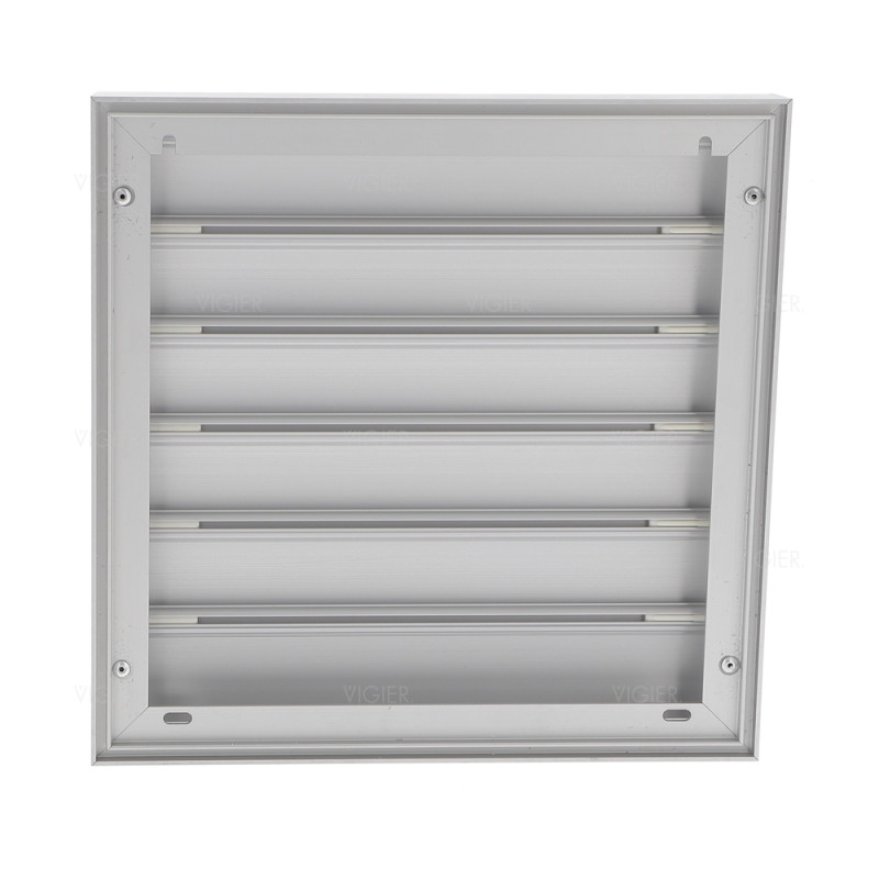 CLAPET DE FACADE ALUMINIUM NATUREL-246X246 MM