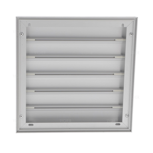 CLAPET DE FACADE ALUMINIUM NATUREL-246X246 MM