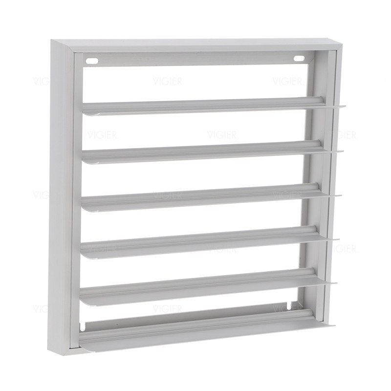CLAPET DE FACADE ALUMINIUM NATUREL-246X246 MM