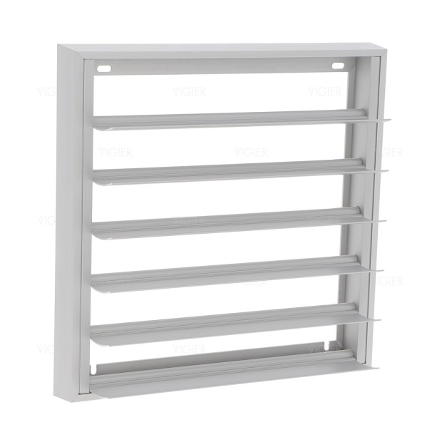 CLAPET DE FACADE ALUMINIUM NATUREL-246X246 MM