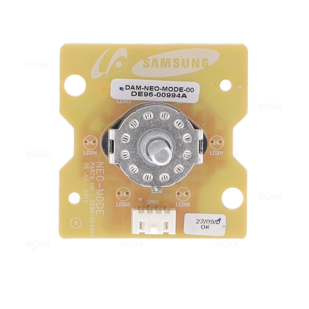 Selecteur de commande coté gauche four Samsung