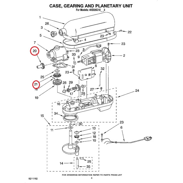 ROUE DENTEE ENGRENAGE BISEAUTE POUR ROBOT KITCHENAID