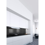 Hotte intégrée Novy FUSION, verre Blanc 820mm
