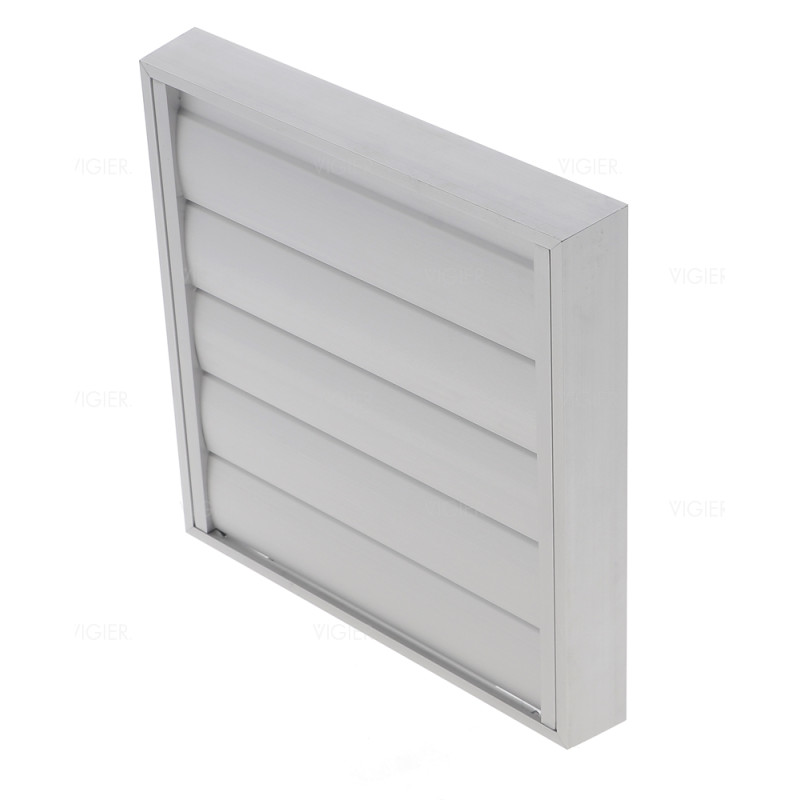 CLAPET DE FACADE ALUM MURAL POUR HOTTE EVACUATION 210X210MM