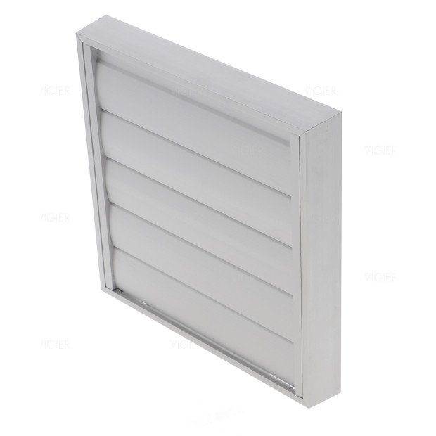 CLAPET DE FACADE ALUM MURAL POUR HOTTE EVACUATION 210X210MM