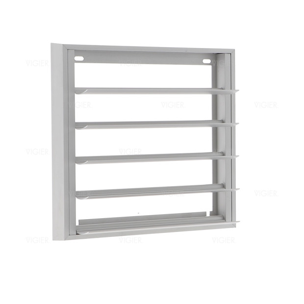 CLAPET DE FACADE ALUM MURAL POUR HOTTE EVACUATION 210X210MM