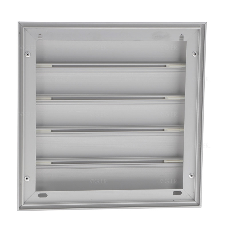 CLAPET DE FACADE ALUM MURAL POUR HOTTE EVACUATION 210X210MM