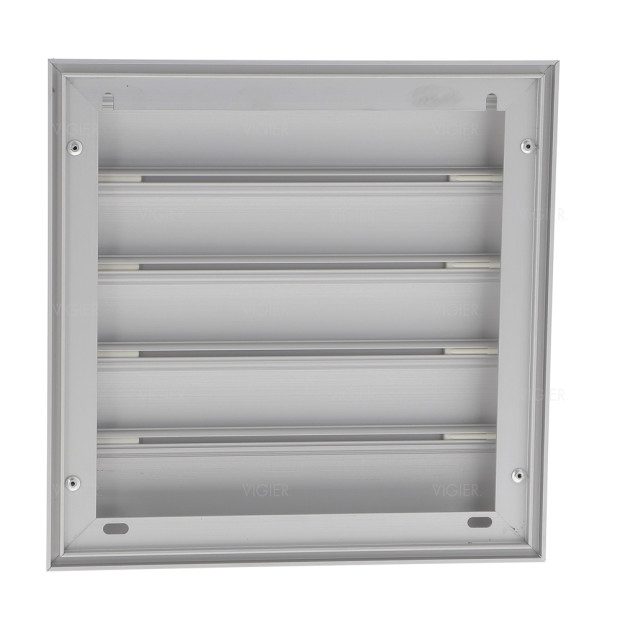 CLAPET DE FACADE ALUM MURAL POUR HOTTE EVACUATION 210X210MM
