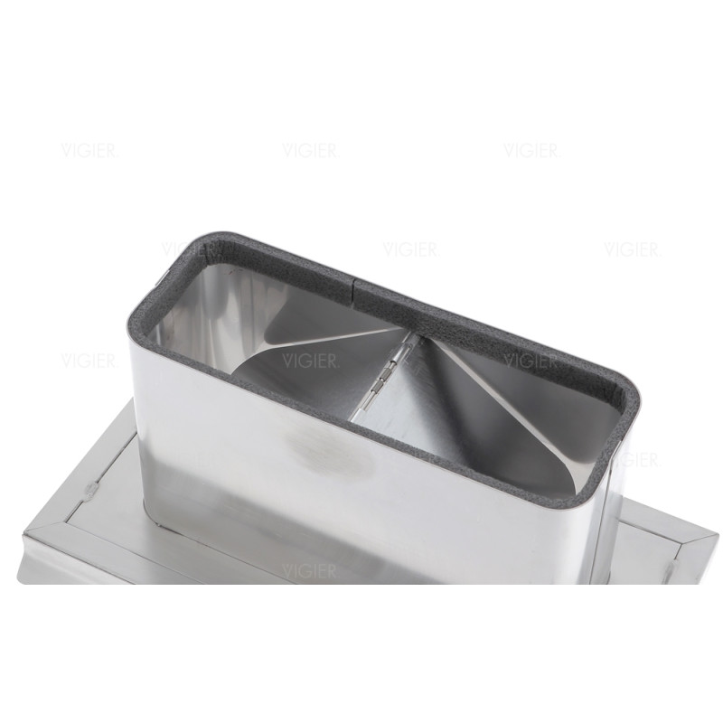 Clapet de facade inox hotte novy 906407