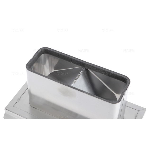 Clapet de facade inox hotte novy 906407