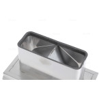 Clapet de facade inox hotte novy 906407