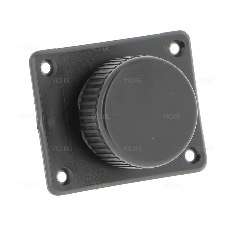 Pied réglable noir pour meuble bas Diam 65mm.h25mm