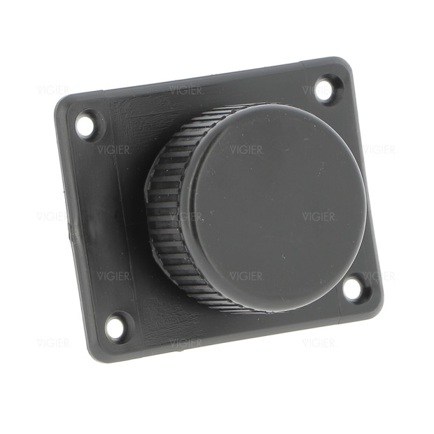 Pied réglable noir pour meuble bas Diam 65mm.h25mm