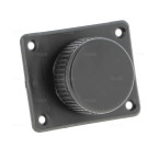 Pied réglable noir pour meuble bas Diam 65mm.h25mm