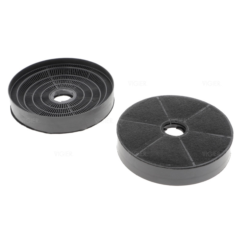 Lot de 2 filtres à charbon pour Hotte Baumatic ST1