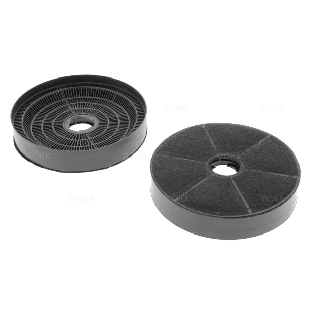 Lot de 2 filtres à charbon pour Hotte Baumatic ST1