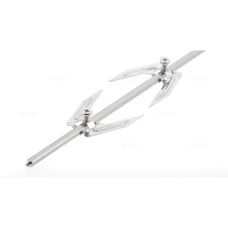 BROCHE TOURNEBROCHE 6MM X 6MM CARRE 90CM DE LONG