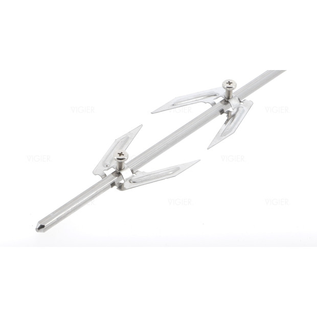 BROCHE TOURNEBROCHE 6MM X 6MM CARRE 90CM DE LONG