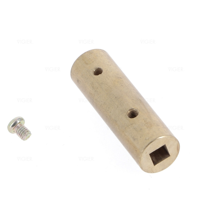 CARDAN FIXE LAITON AXE ROND 8.5MM SORTIE CARRE 6MM