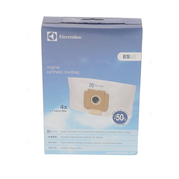 PAQUET 4 SACS+ MICRO FILTRE ASPIRATEUR ELECTROLUX TORNADO