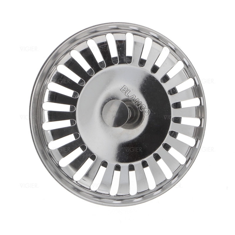 Bonde évier Blanco 3,5" inox (24 PERCAGES) tige 35mm