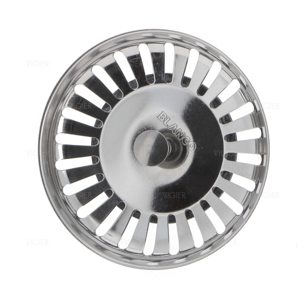 Bonde évier Blanco 3,5" inox (24 PERCAGES) tige 35mm