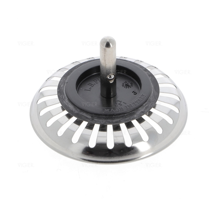 Bonde évier Blanco 3,5" inox (24 PERCAGES) tige 35mm