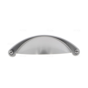 Poignee de meuble poignee coquille coloris acier inox
