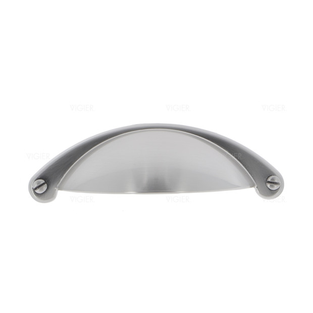 Poignee de meuble poignee coquille coloris acier inox