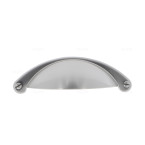 Poignee de meuble poignee coquille coloris acier inox