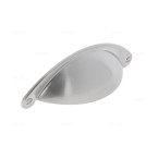 Poignee de meuble poignee coquille coloris acier inox
