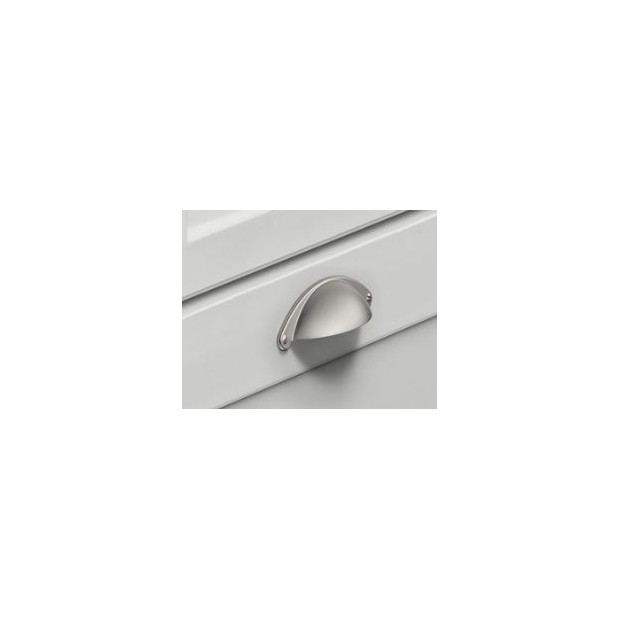 Poignee de meuble poignee coquille coloris acier inox