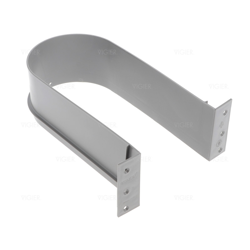 Passage de bonde arrondi Anthracite pour tiroir