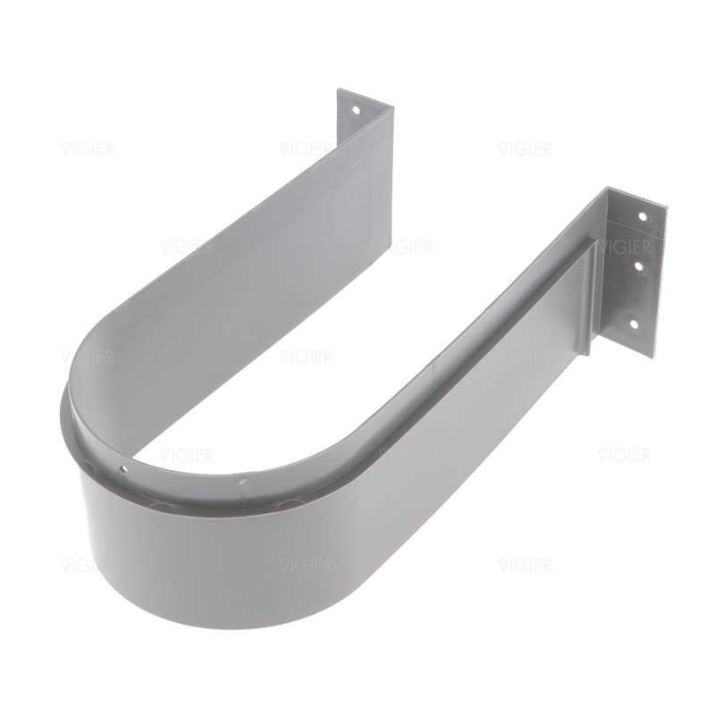 Passage de bonde arrondi Anthracite pour tiroir