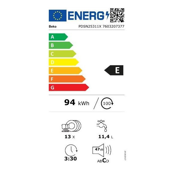 lave vaisselle beko pdsn25311x