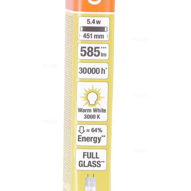 Lampe neon 5.4W hotte Novy longueur 451mm