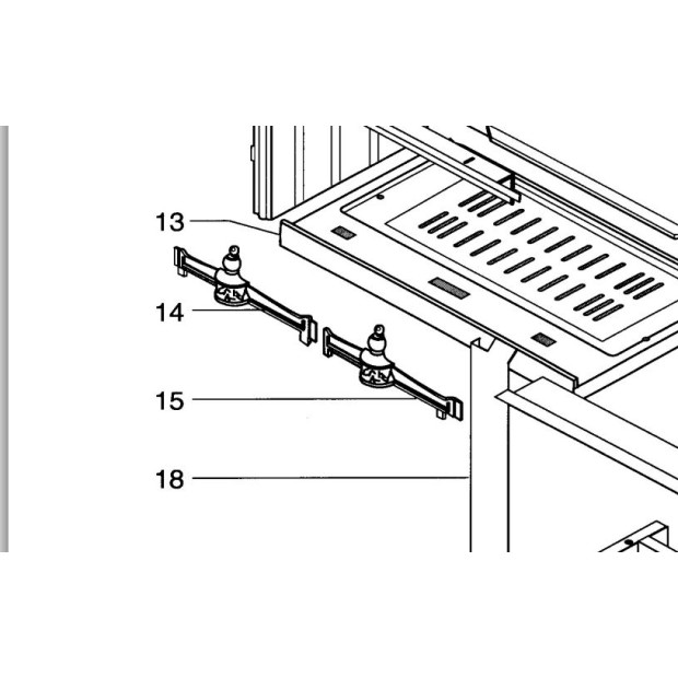 CHENET FONTE POUR FOYER SUPRA 13989PB