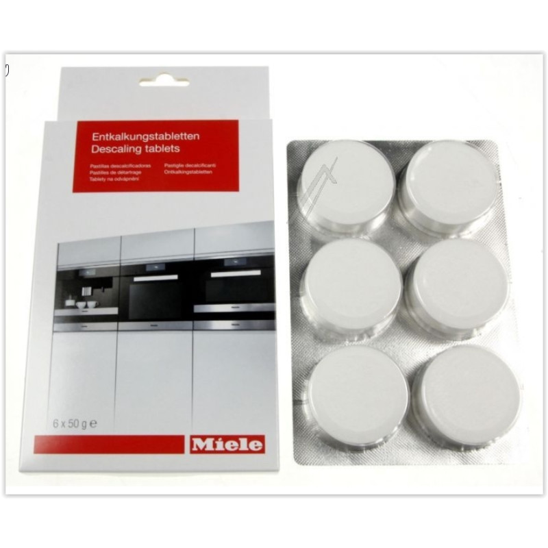 Pastilles detartrantes machine café, centre repassage Miele