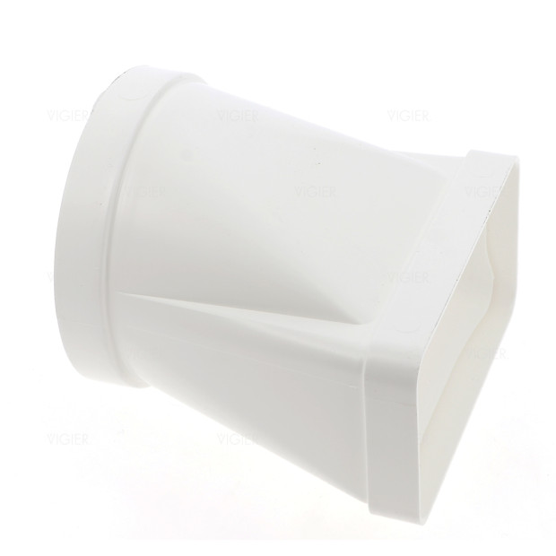 Raccord gaine plate vers gaine Ronde 180x90mm vers 150mm