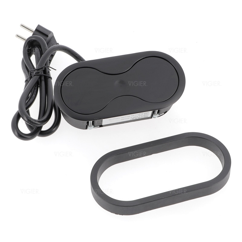 Bloc prise 16a à encastrer affleurant avec Usb A -Usb C