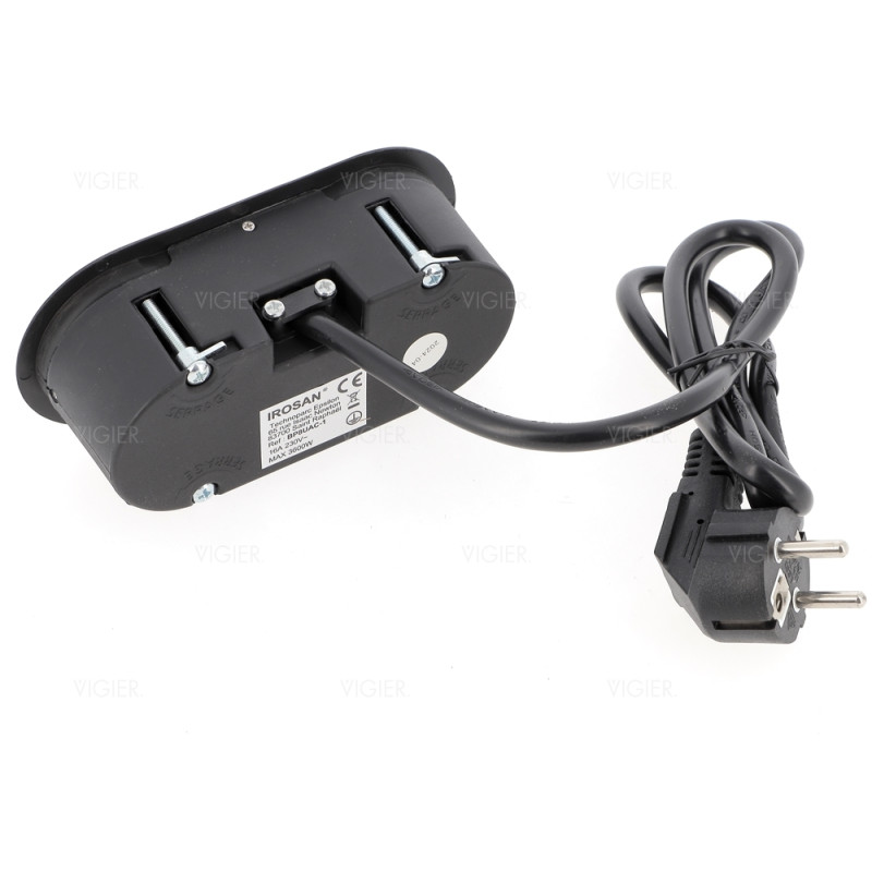 Bloc prise 16a à encastrer affleurant avec Usb A -Usb C