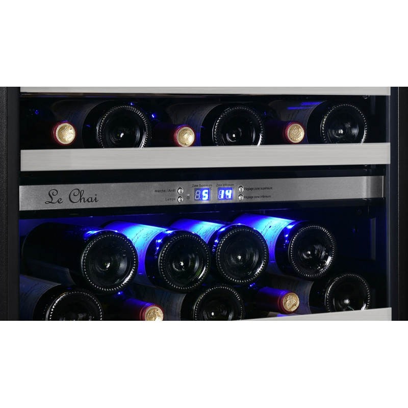 Cave à vin Noire encastrable niche four Le Chai