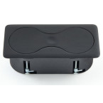 Bloc 2 prises EIGHT rectangulaire affleurant Noire