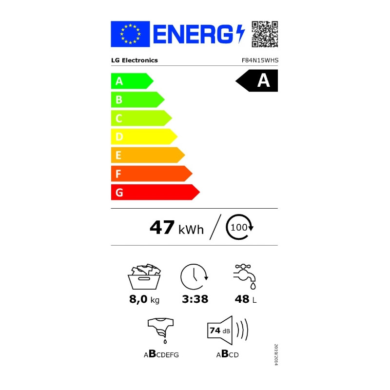 Lave linge frontal 8kg LG