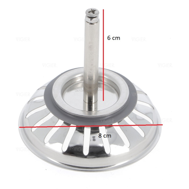 Bonde evier Blanco 7.9cm. 18 Fentes.