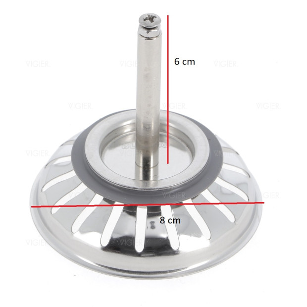 Bonde evier Blanco 7.9cm. 18 Fentes.