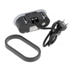 Bloc 1 prise 16A et USB-A Eight Affleurant à encastrer Blanc