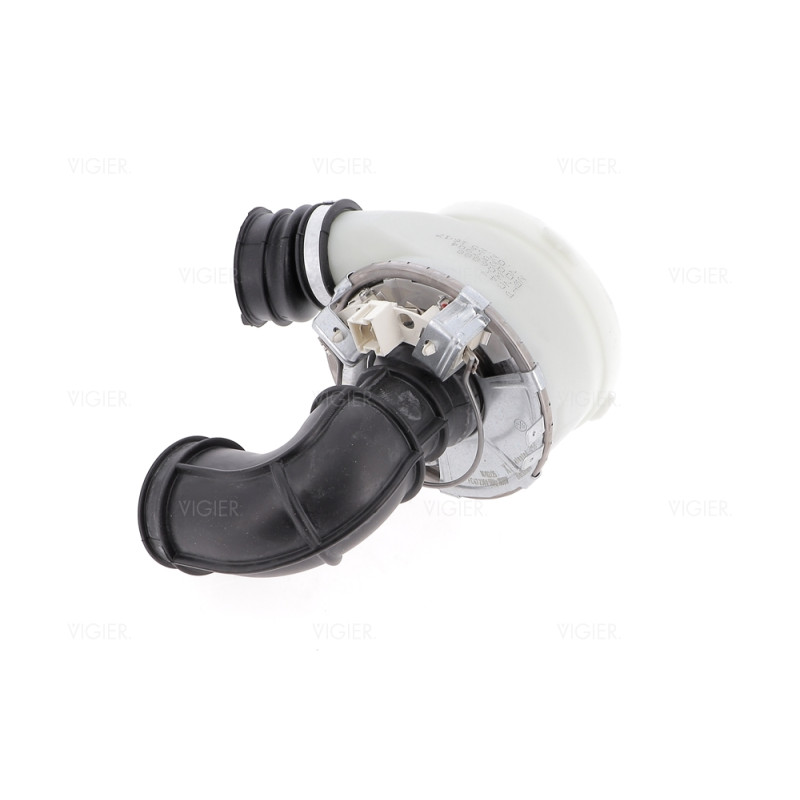 Bloc resistance avec durite (cuve/moteur) lave vaisselle