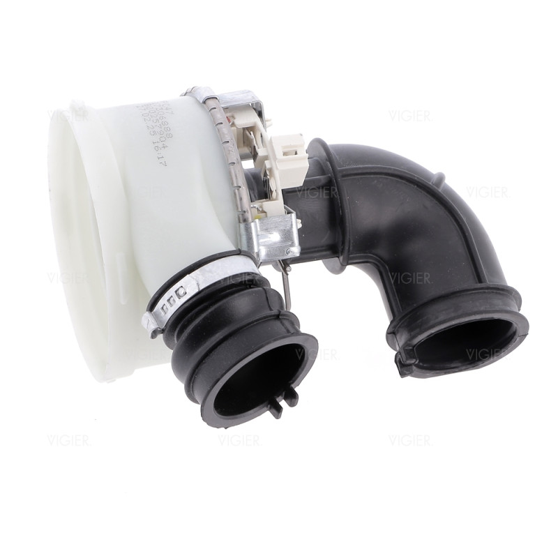 Bloc resistance avec durite (cuve/moteur) lave vaisselle